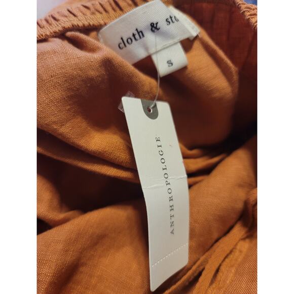 Cloth & Stone Linen Cross-Halter Maxi Dress - New - Small - Picture 6 of 6